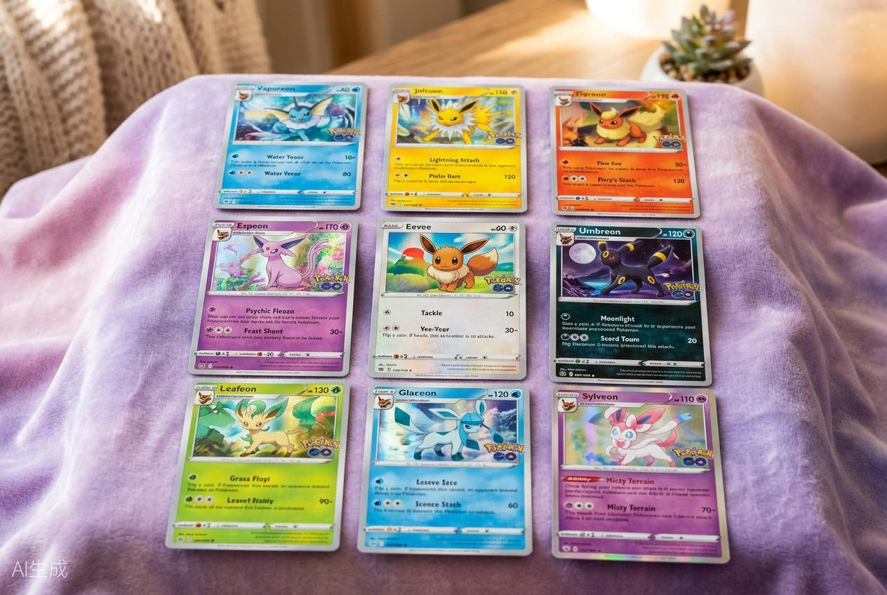 Exemple de lot thématique Évoli Pokémon TCG